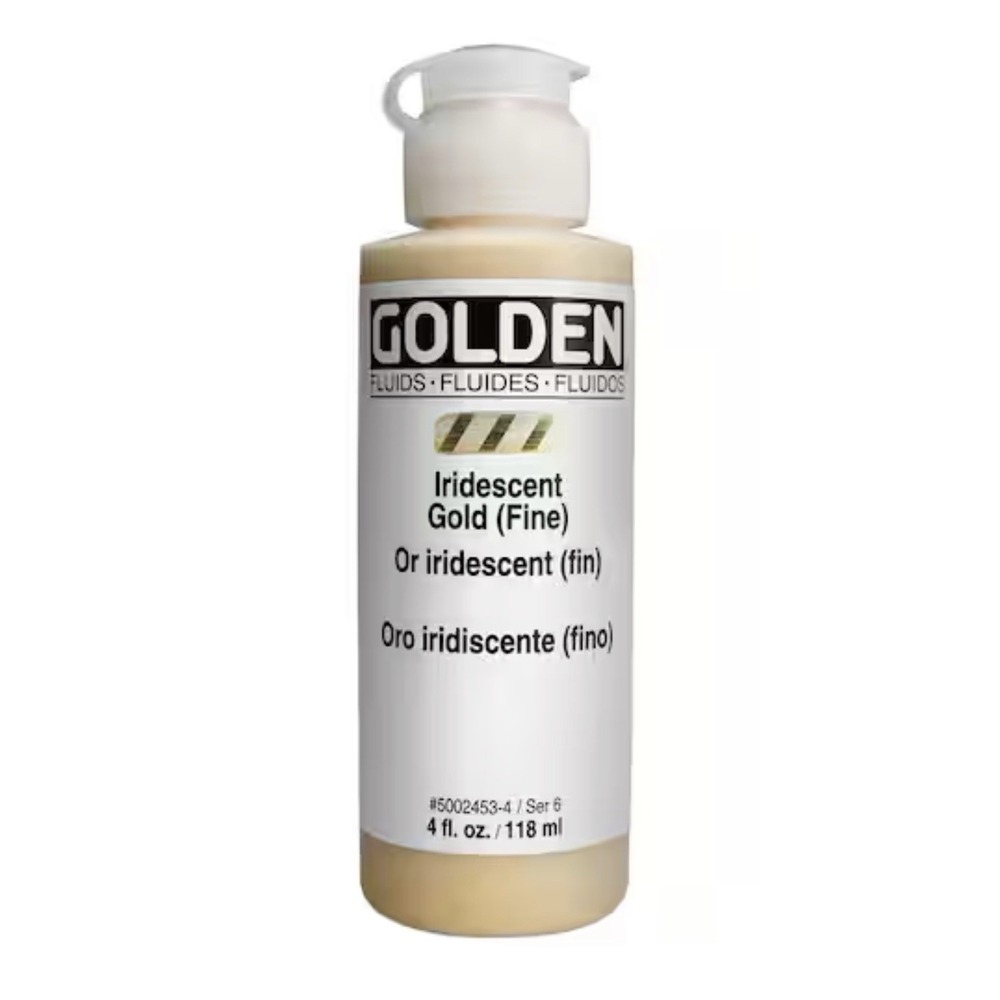 Golden Fluid Acrylics Iridescent Gold (Fine) 4 Fl. Oz. Brand New